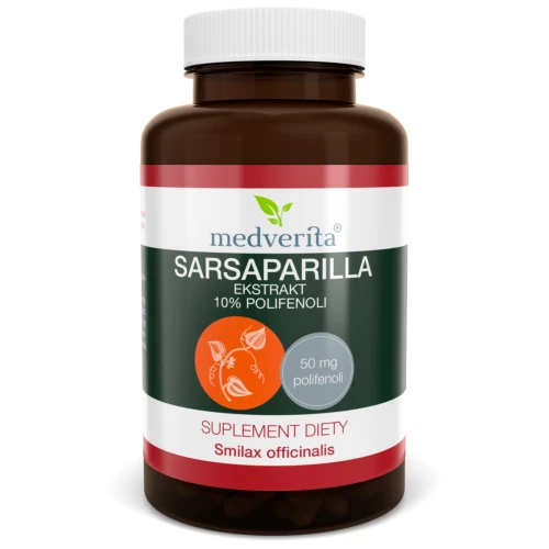 Medverita - Sarsaparilla ekstrakt 10% polifenoli - 60 kapsułek